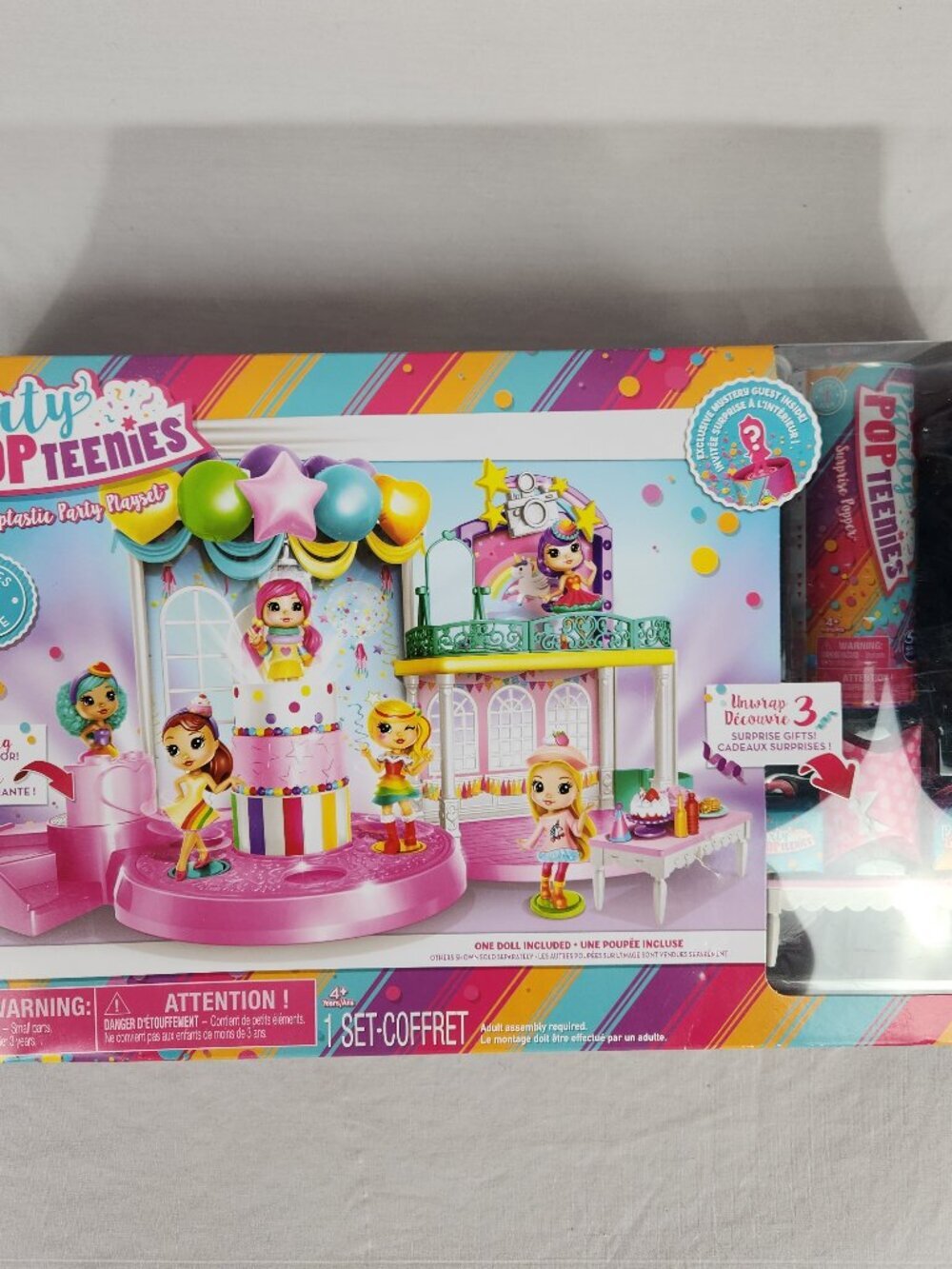 New Party Pop Teenies Surprise Party Playset Series 1 Mystery Gifts Doll